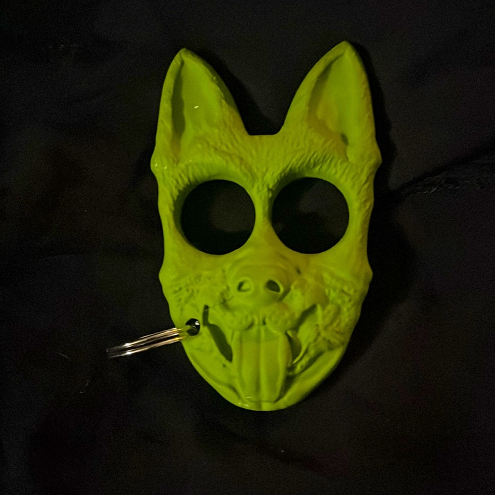 Green self defense keychain